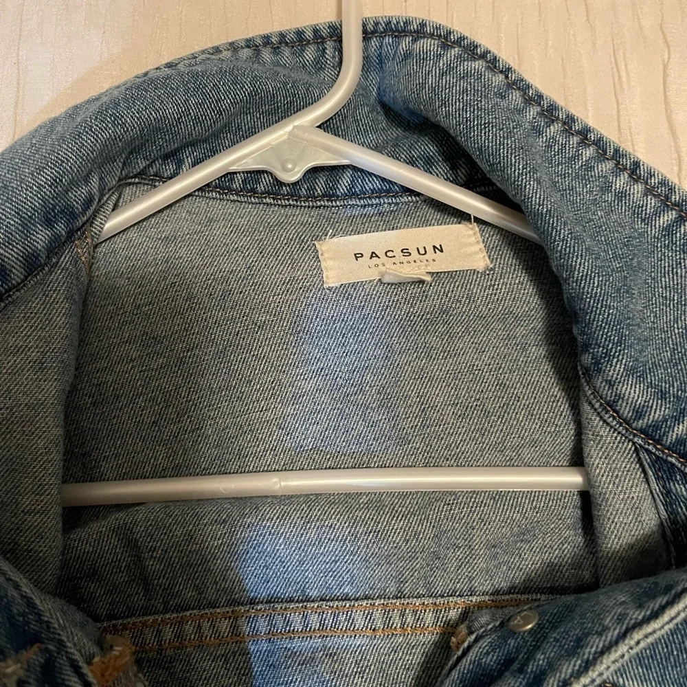 Pacsun cropped denim jacket size small - Picture 2 of 2